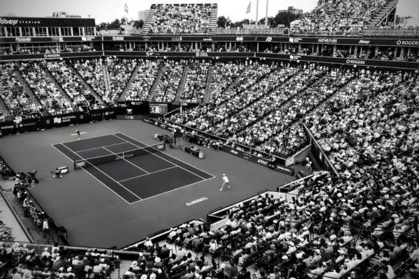 tennis match action rally